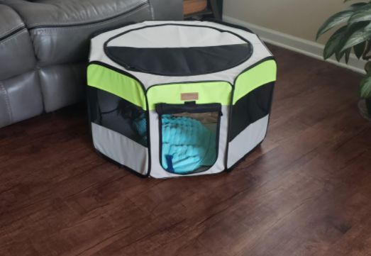 picture of Akinerri Pet Playpen while testing