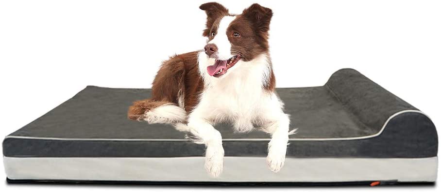 Laifug Large Orthopedic Memory Foam Dog Bed